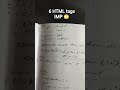 must do this HTML tags | engineering placement preparation | web development | HTML file|