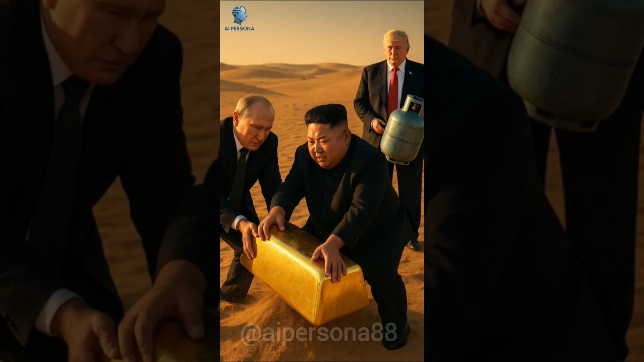 Putin & Kim Jong Un vs Donald Trump Epic Desert Gold Heist Cinematic Scene 