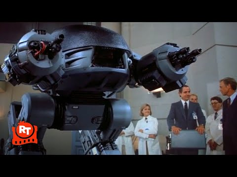 RoboCop (1987) - ED-209 Scene | Movieclips