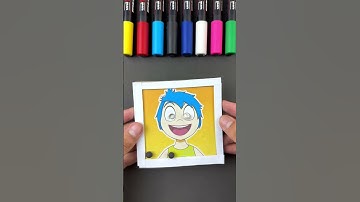 insideout 2 joy cardboard eyes puzzle game #shorts #art #insideout2 #diy