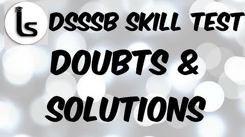 Online Shorthand Classes | DSSSB Skill Test Details | Doubts & Solutions | Likho Steno Academy |