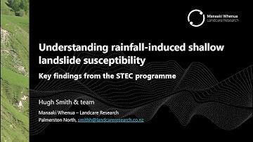 Understanding rainfall-induced shallow landslide susceptibility Key findings from the STEC programme