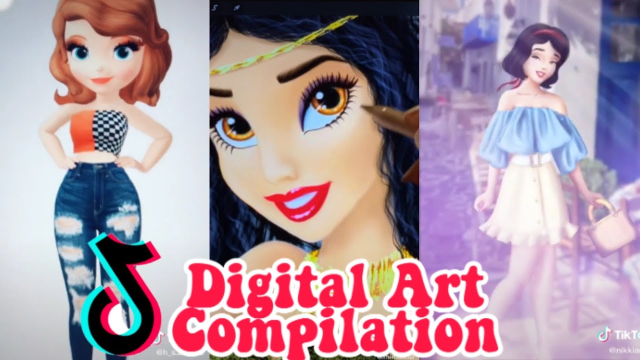 🎨 Tiktok Digital Art Compilation pt. 1 🎨 - YouTube