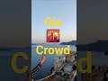 crowd to watch sunset at #oiasantorini #sunset#sunsetview #santorini#greece #islands #travel