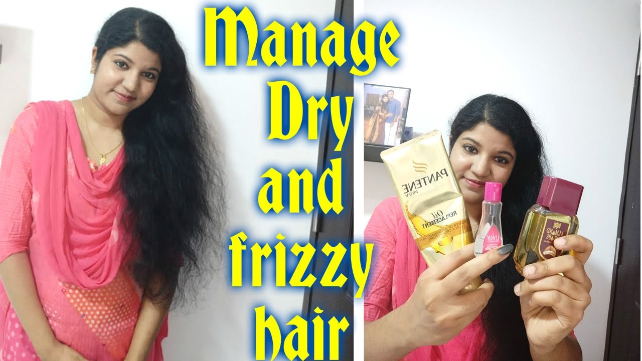 Dry and frizzy hair പൊട്ടി പോകാതെ എങ്ങനെ ഉടക്ക് കളയാം| Products I use