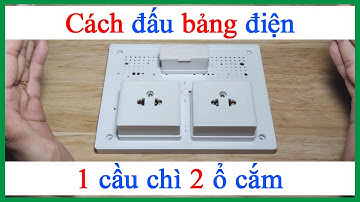 Cách đấu bảng mạch điện 1 cầu chì 2 ổ cắm điện dân dụng