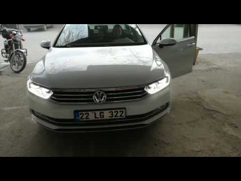 Passat B8 led far halojen sisteme adaptasyonu. - YouTube