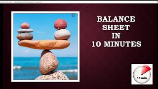 Balance Sheet in 10 Minutes