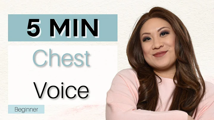 CHEST VOICE 5 MIN EASY WARM UP for beginner singers