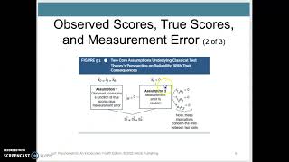 Psychometrics - Reliability (Furr Ch 5, video1)