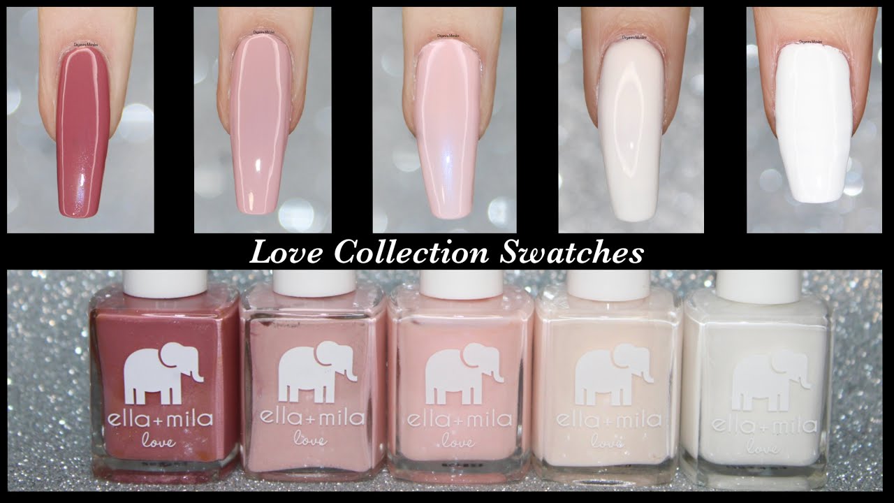 Ella + Mila Love Collection Swatches | Neutral Nail Polishes