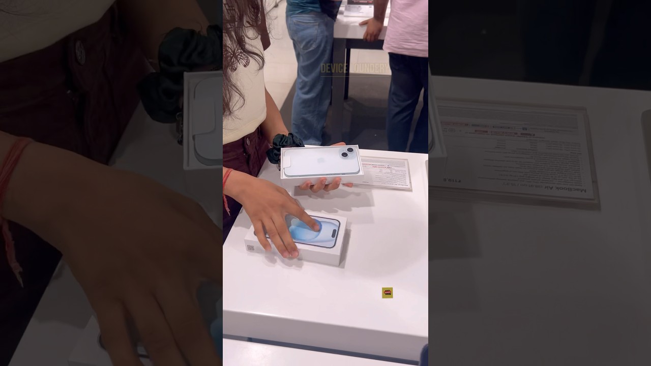 iPhone 15 Blue Colour Unbox 😍🔥