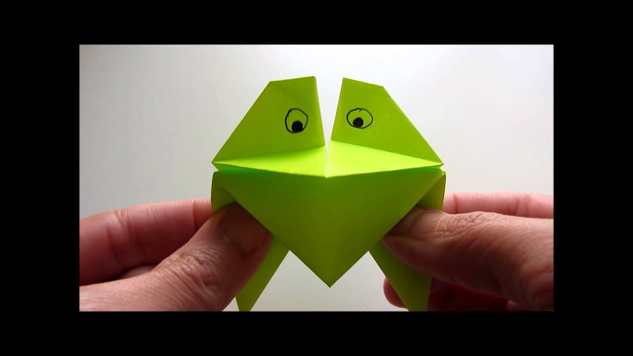 Origami Talking Frog In Action YouTube