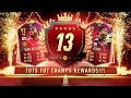 13TH IN THE WORLD!!! INSANE TOTS FUT CHAMPS REWARDS!! FIFA 21