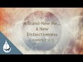 "A Brand-New Me... A New Distinctiveness" (Colossians 3:12-15) - Terry Smith