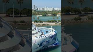 Norwegian Luna leaving Miami ✨#ncl #norwegiancruise #cruiseship #cruisetravel #cruises #shorts
