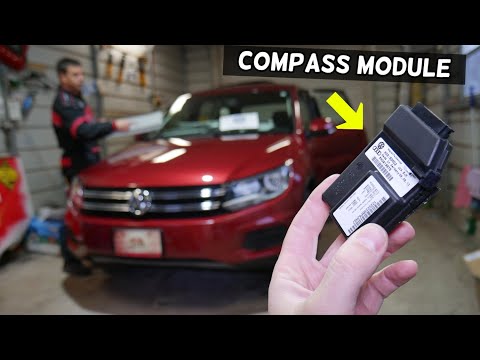 VW TIGUAN COMPASS MODULE LOCATION REPLACEMENT