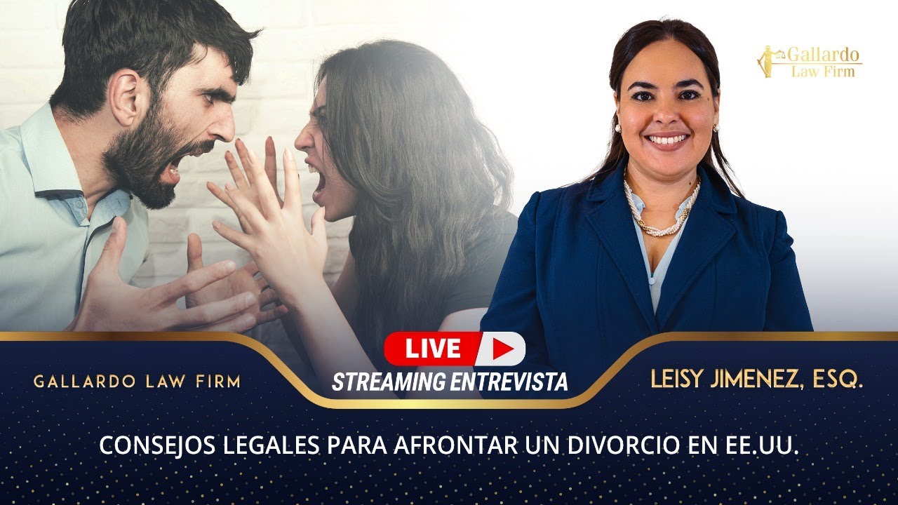 Consejos legales para afrontar un divorcio en Estados Unidos.