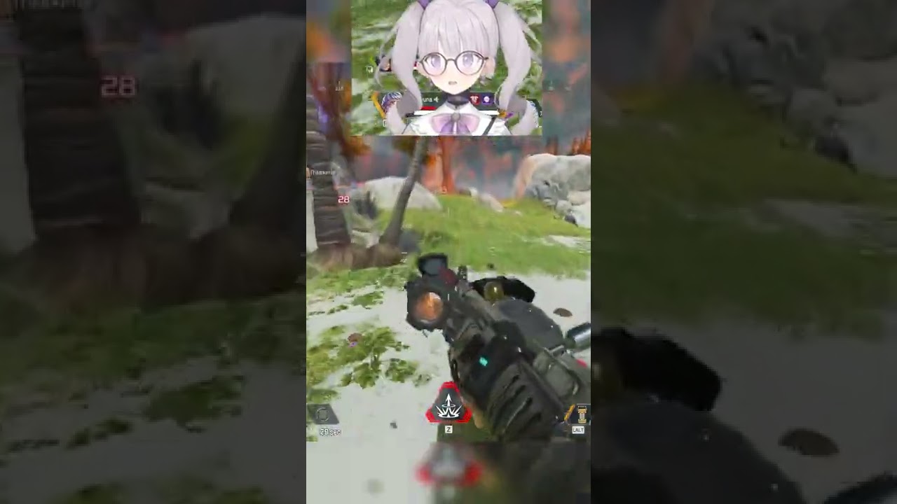 Casual Kraber noscopes by Haruna #shorts #vtuber #apexlegends