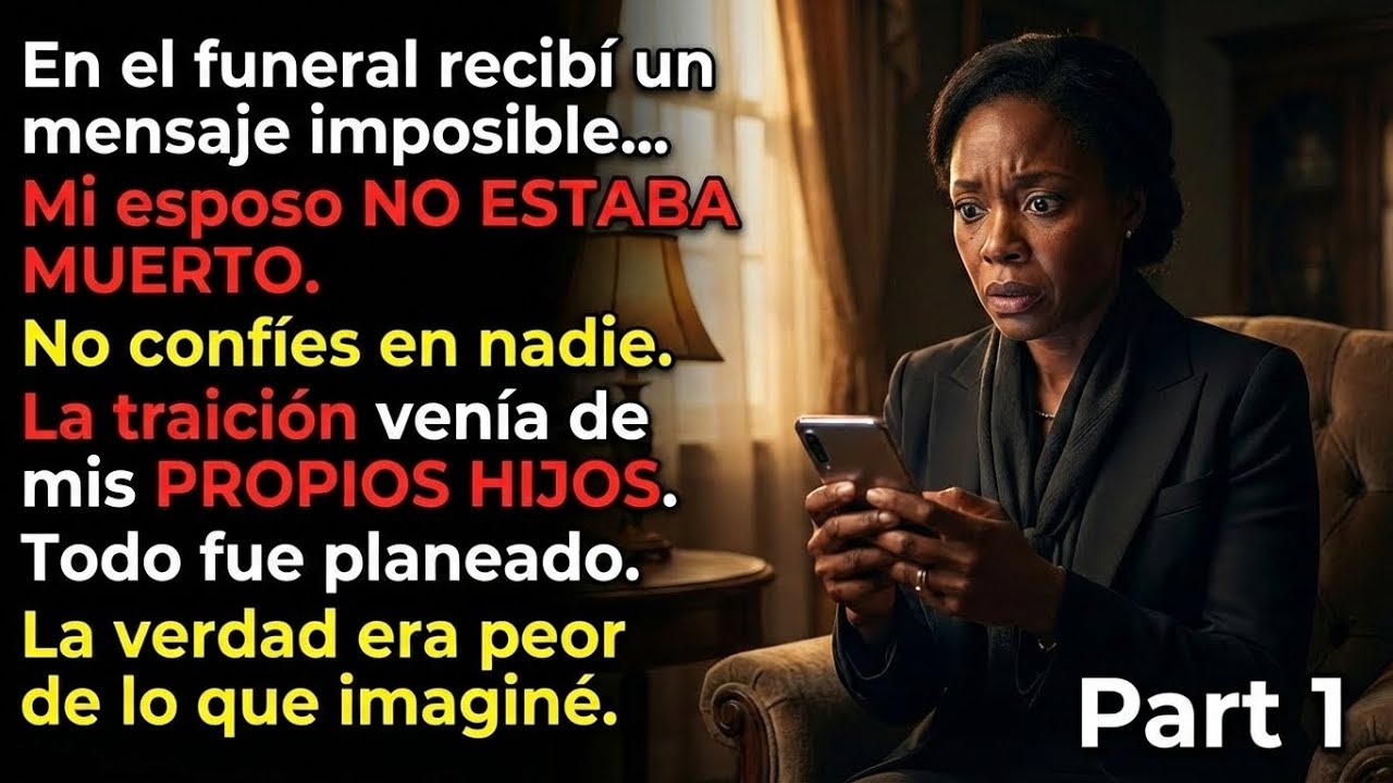 En el funeral de mi esposo recibí un mensaje: ‘Estoy vivo… no confíes en nuestros hijos , parte 1
