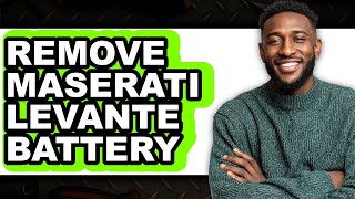 How to Remove Maserati Levante Battery (Only Way)