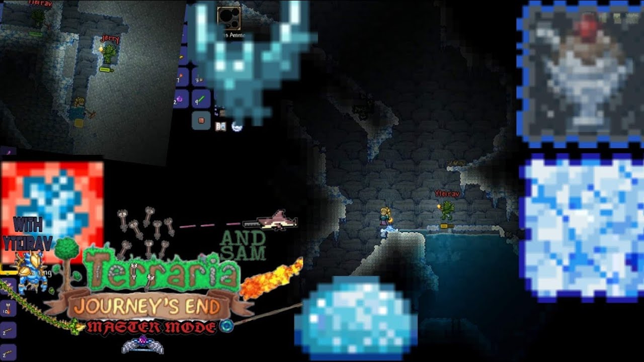 Exploring the underground ice biome terraria 1.4 master Episode 2