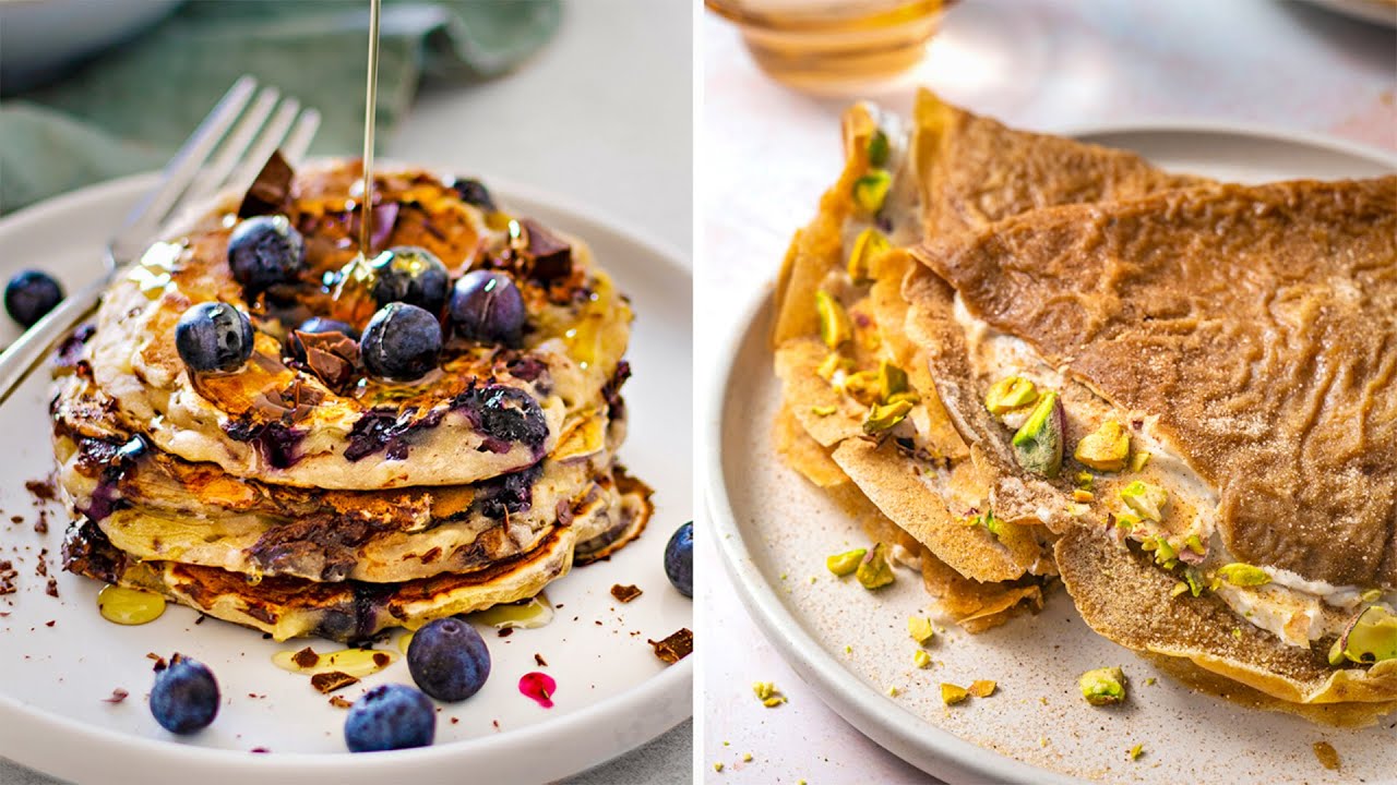 How to make delicious easy vegan pancakes YouTube