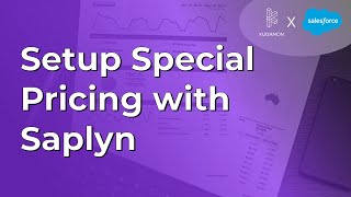 Setup Special Pricing With Saplyn