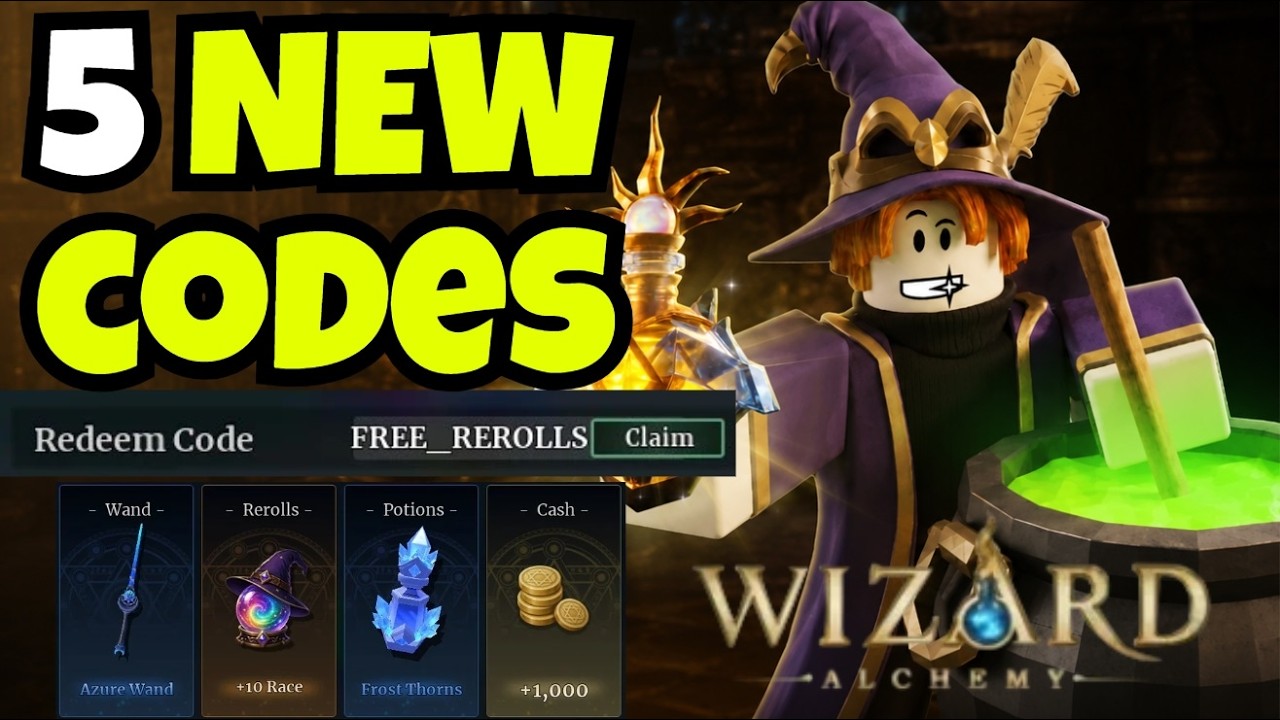 *NEW CODES* ALL NEW CODES FOR WIZARD ALCHEMY IN MAY 2026! | ROBLOX ...
