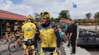 Team Rynkeby cykelryttere gæster Rørvig Havn i Odsherred