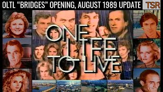 One Life To Live "Bridges" Opening, August 1989: Bye To Llanview's Best Smile, Hello To...A Hat?