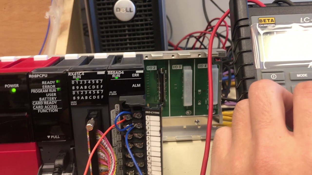 Mitsubishi R60AD4 with Milliamp Calibrator and Scaling - YouTube