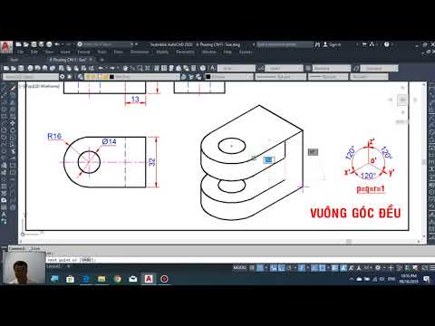 Video Vẽ kĩ thuật - Công nghệ 11 ( Bài 5 - Gá chạc tròn ) - youtube