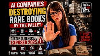 AI Companies DESTROYING Rare Books by the Pallet | Cultural Genocide Exposed 2025 | Book Crisis