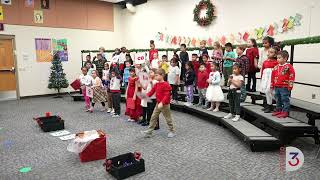 Mrs. Kennedy's and Mrs. Ling's Kindergarten Class 'Twas The Night Before Christmas December 2024