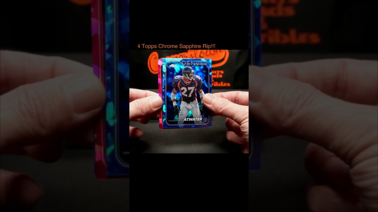 2024 Topps Chrome Sapphire Football 1/1 Rodney Hampton!!!