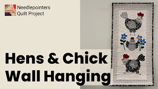 Hens and Chick Wall Hanging @Needlepointers