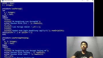 Program Pascal Menghitung Luas Bangun Datar