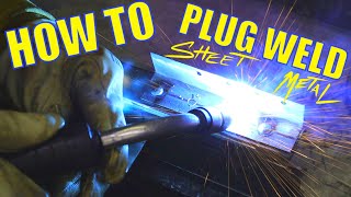 How to Plug Weld Sheet Metal with a MIG Welder {Rust Repair}