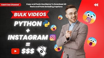 Download Instagram bulk videos using python | Instagram Automation | Instaloader