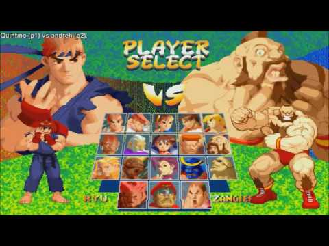 [HD] - Fightcade - Street Fighter Alpha 2 - Quintino(BRA) Vs Andreh(BRA)