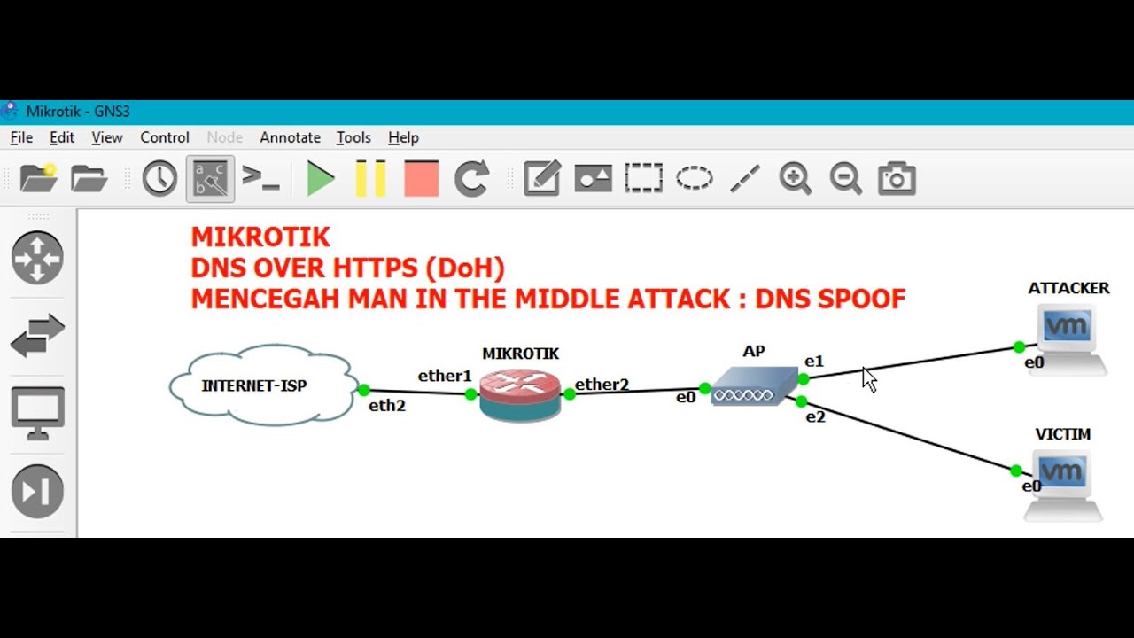 Mikrotik DNS OVER HTTPS (DoH) untuk mengamankan dari DNS Sp**fing - YouTube