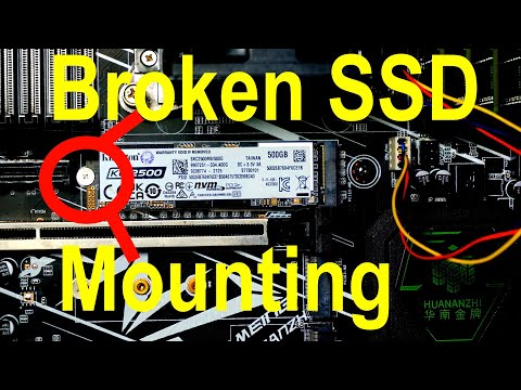 How to repair PC motherboard with broken m.2 SSD standoff and mounting screws
