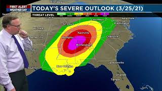 WBRC Fox 6 Birmingham | Tornado Outbreak Coverage (March 25th, 2021)