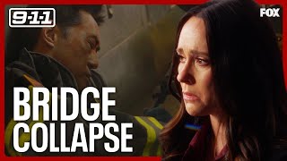 118 First Responders Get Caught In A Deadly Bridge Collapse | 911