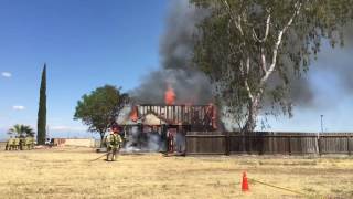Time lapse Live Fire Exercise CERT / Fresno Fire Academy 2015 05 21