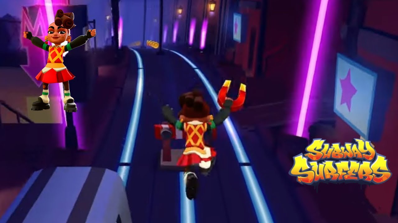 SUPER RUNNER CITY ONE RUN CHALLENGE WITH ROSIE AND PIE EXPRESS | SubwaySurfTwins