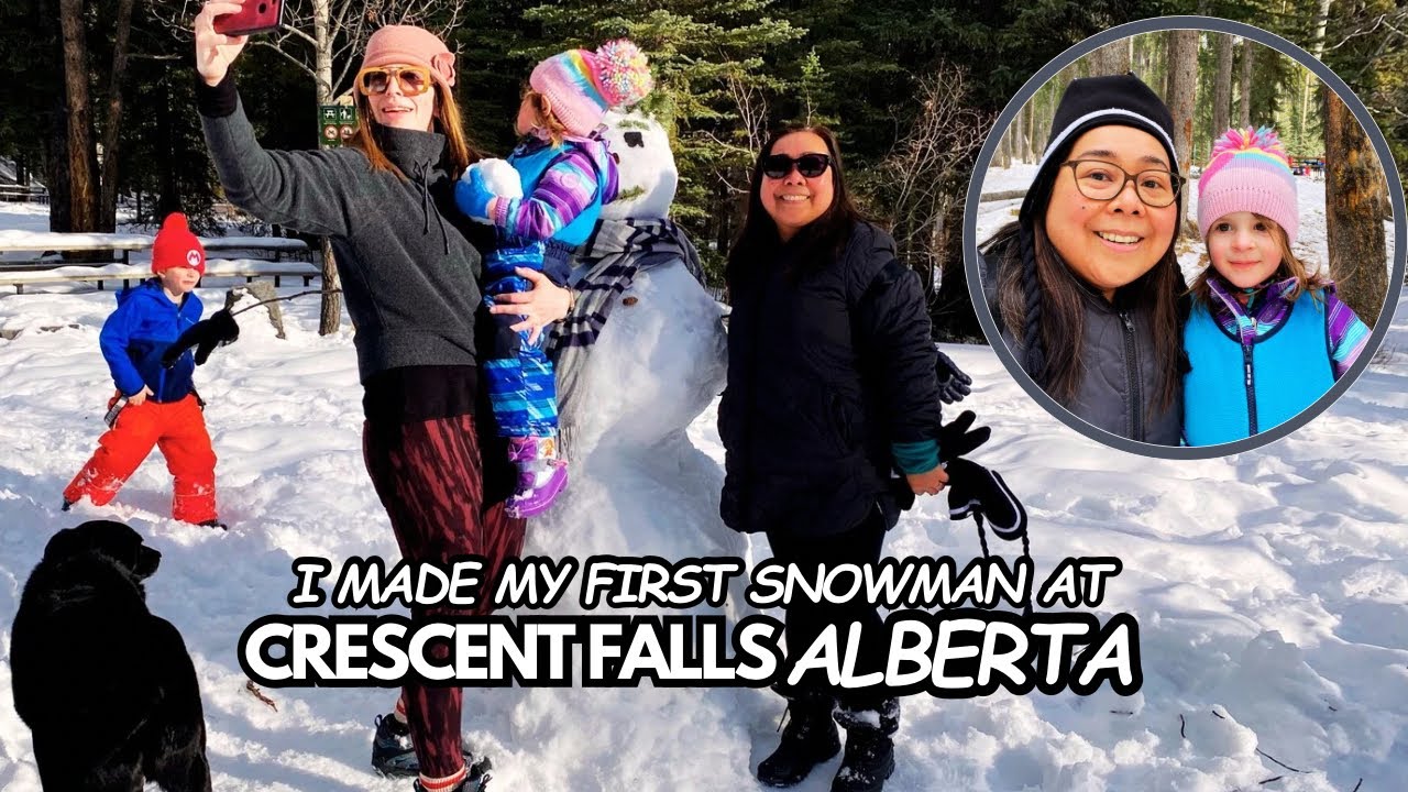 Crescent Falls, Alberta ❄️ | First Snowman Experience & Winter Adventure in the Rockies 