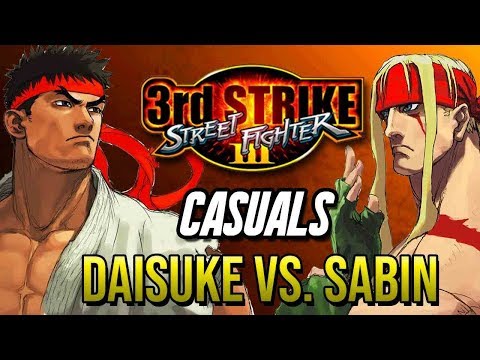 SF3 3rd Strike Casuals - Daisuke (Ryu) vs. Sabin (Alex) [4k/60fps]