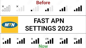 MTN FAST 4G LTE APN SETTINGS MTN APN 2023 SETTINGS